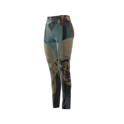 Women's High Waist Leggings | Side Stitch Closure "Art Deco"