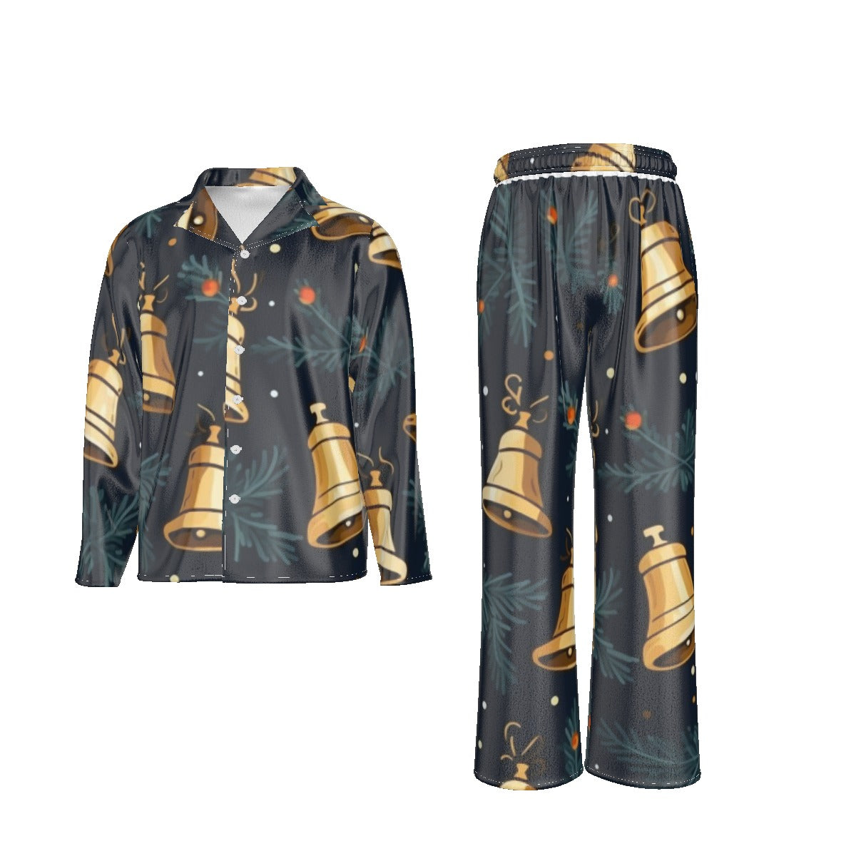 Holiday Men's Lapel Pajama Set