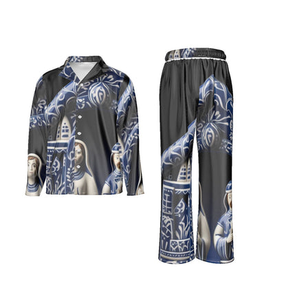 Holiday Men's Lapel Pajama Set