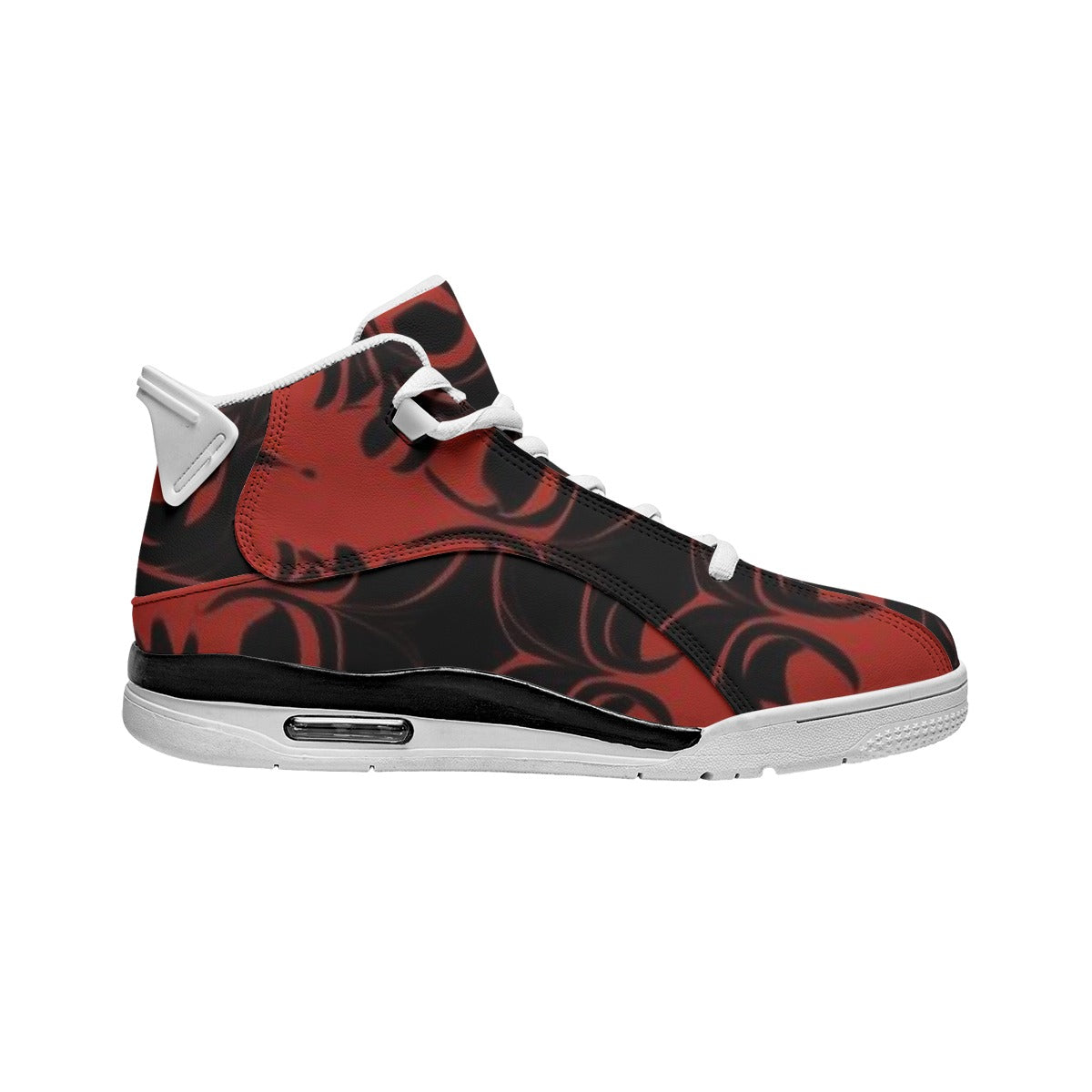 Men's Shock Absorption and Non-Slip Basketball Shoes "Black and Red"