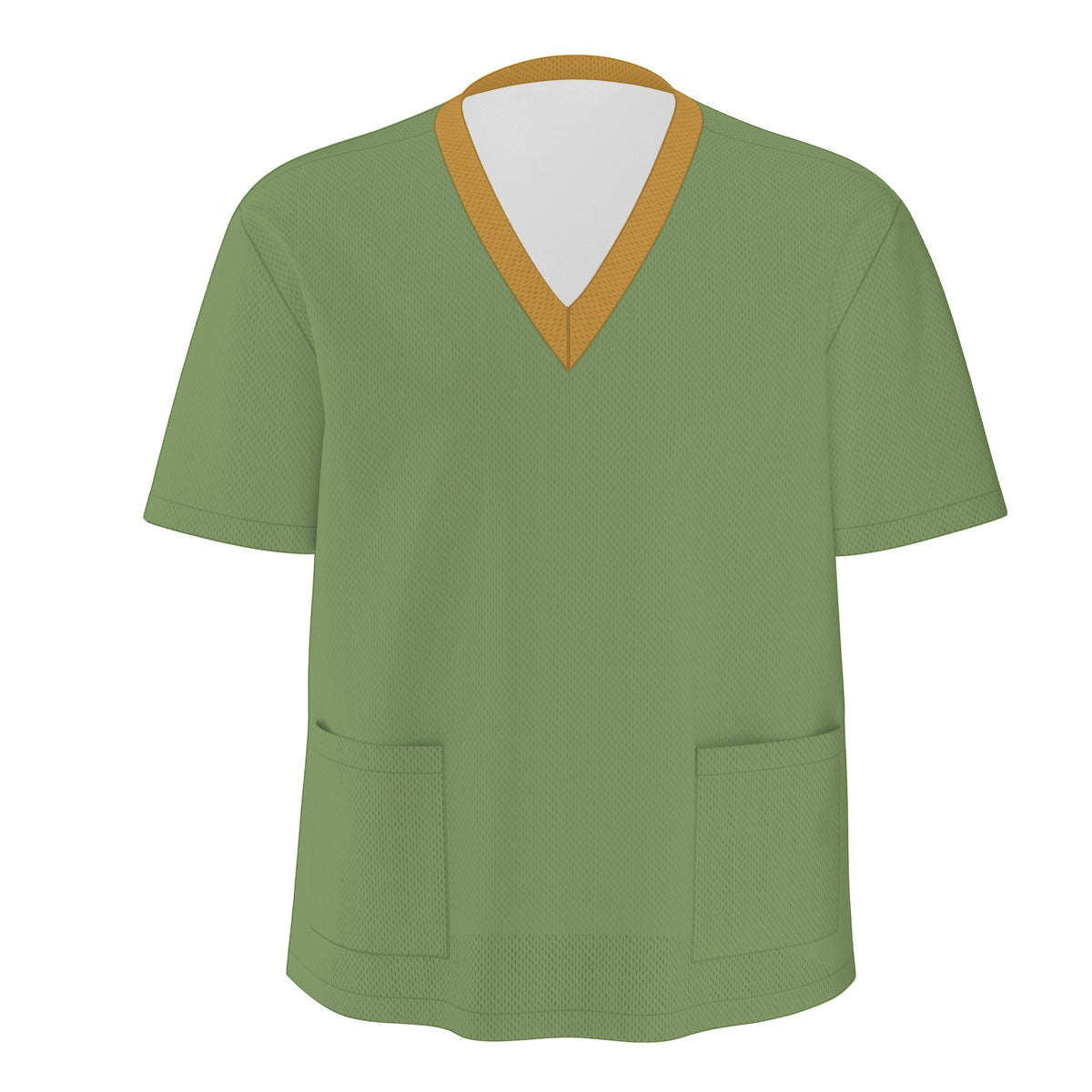 Unisex Scrub Set Birdseye Green and Orange