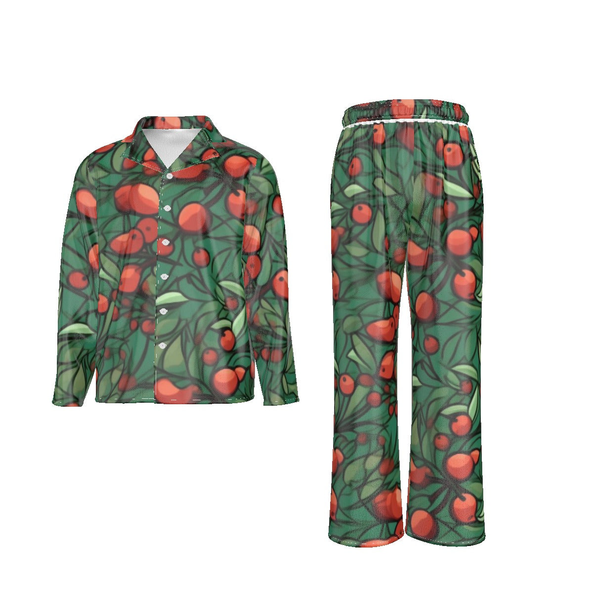 Holiday Men's Lapel Pajama Set