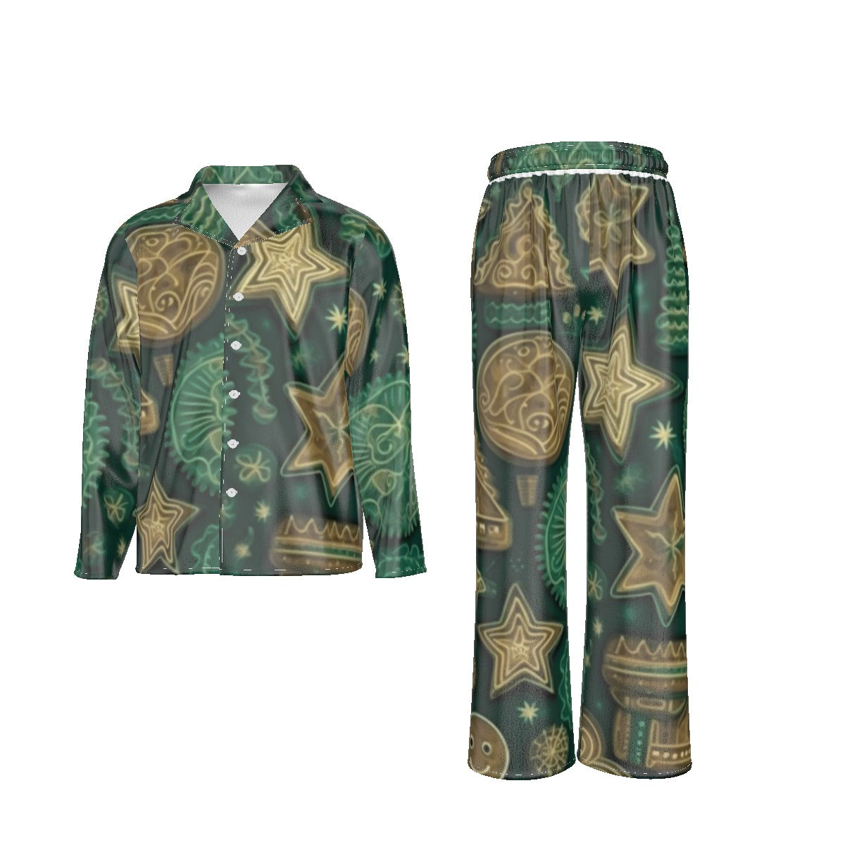 Holiday Men's Lapel Pajama Set