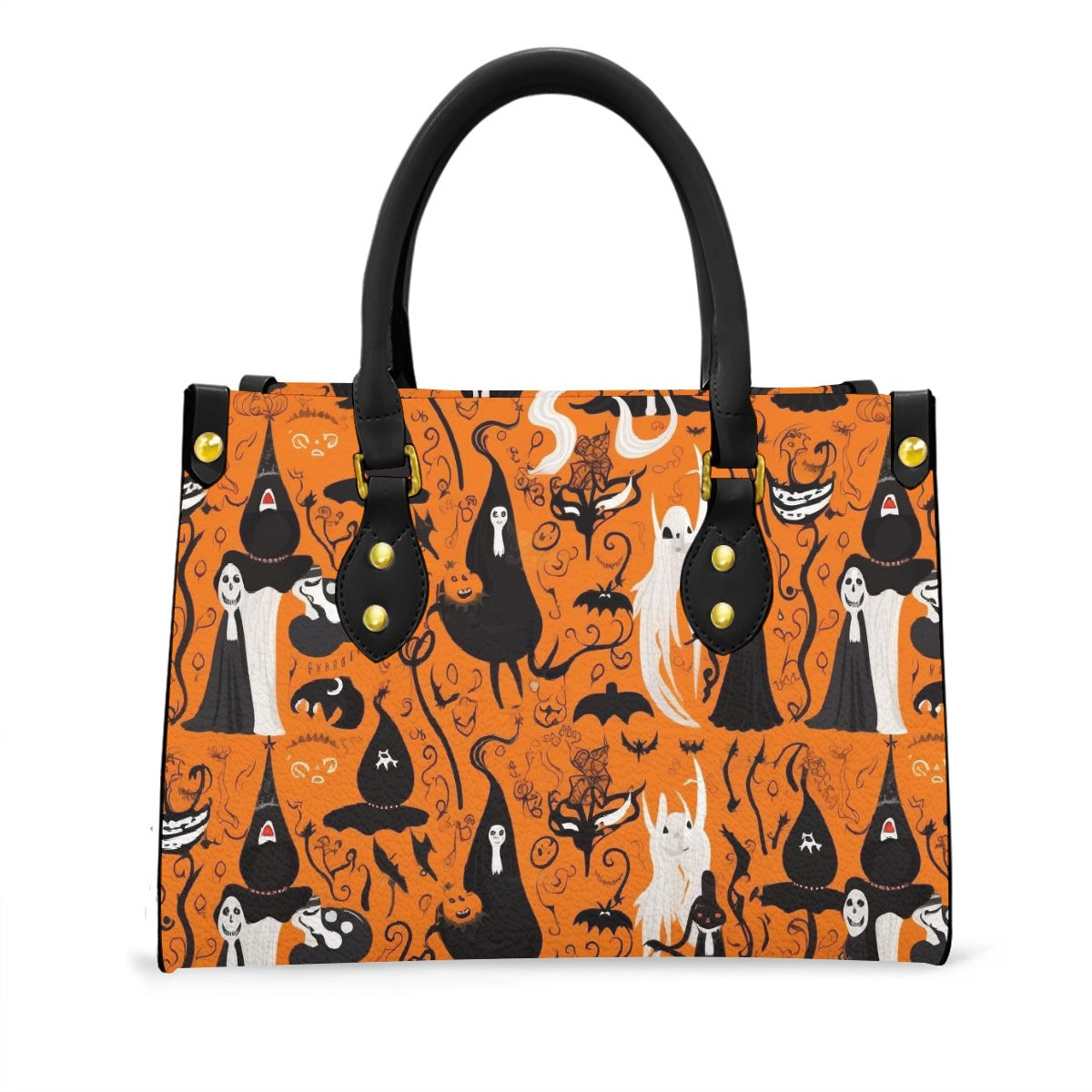 Women's Tote Bag With Black Handle "Witches"