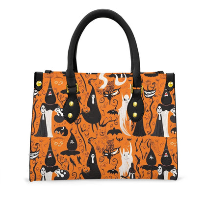 Women's Tote Bag With Black Handle "Witches"