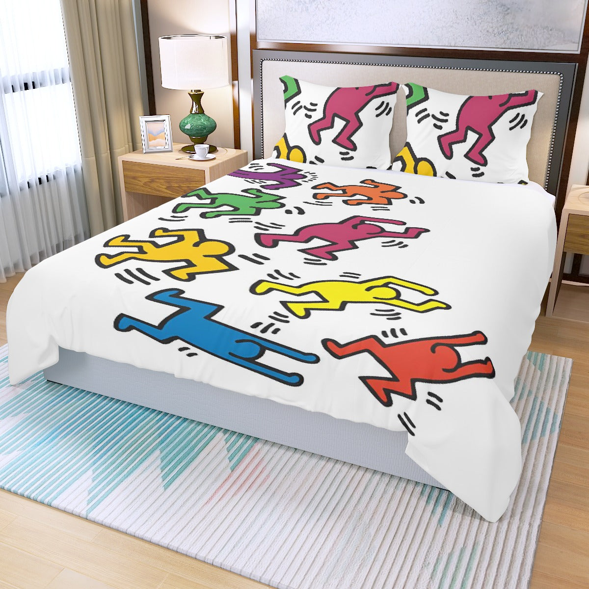 Three Piece Duvet Bedding Set Men in Color