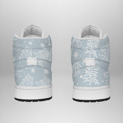 Women's Synthetic Leather Stitching Shoes "Snow"