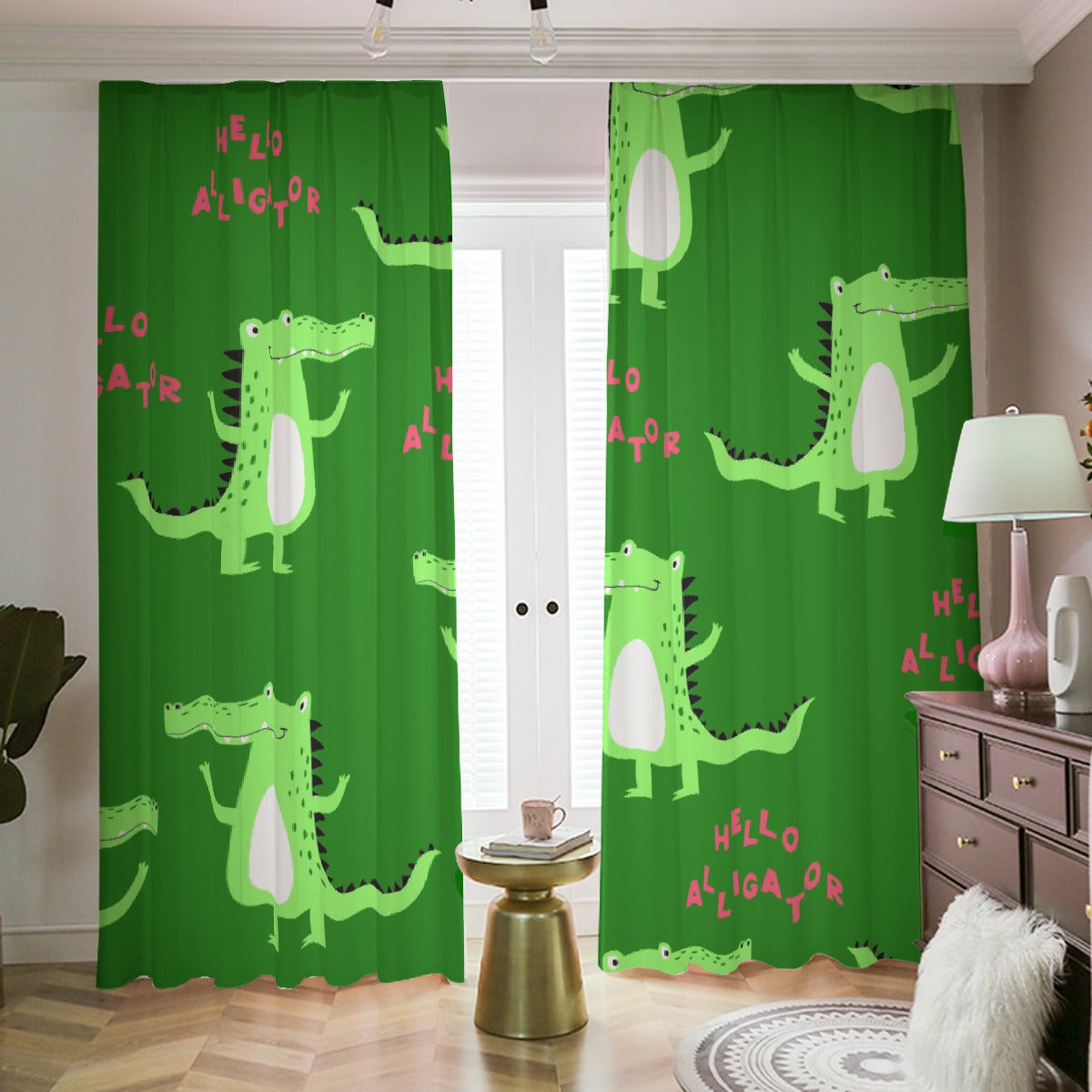 Blackout Curtains with Hooks Alligators