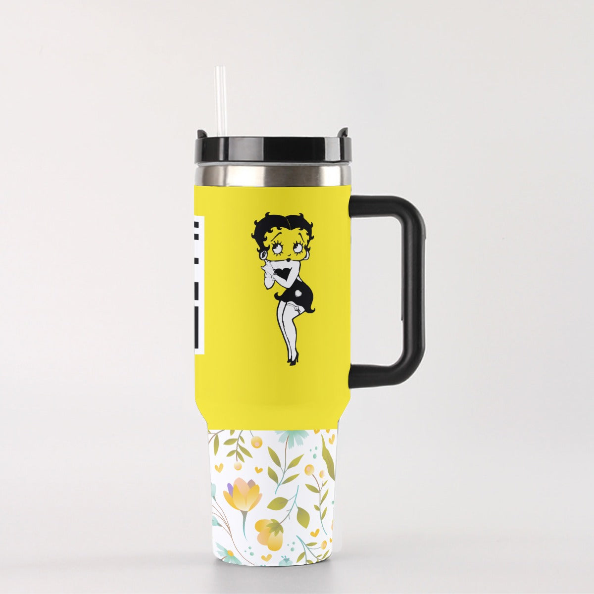 40 oz Tumbler With Handle "Hot Babe"