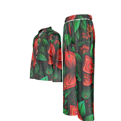 Holiday Men's Lapel Pajama Set