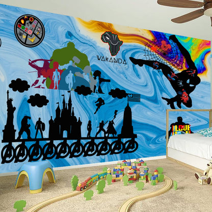 Over Size Wall Stickers Super Heroes