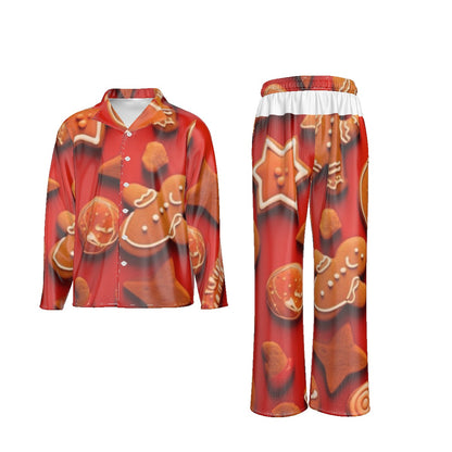 Holiday Men's Lapel Pajama Set