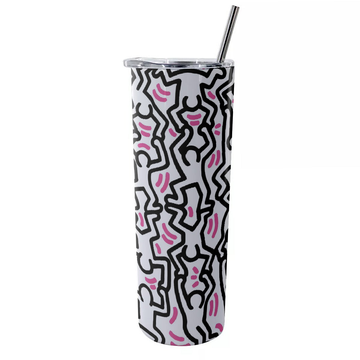 Glitter Tumbler With Stainless Steel Straw 20oz