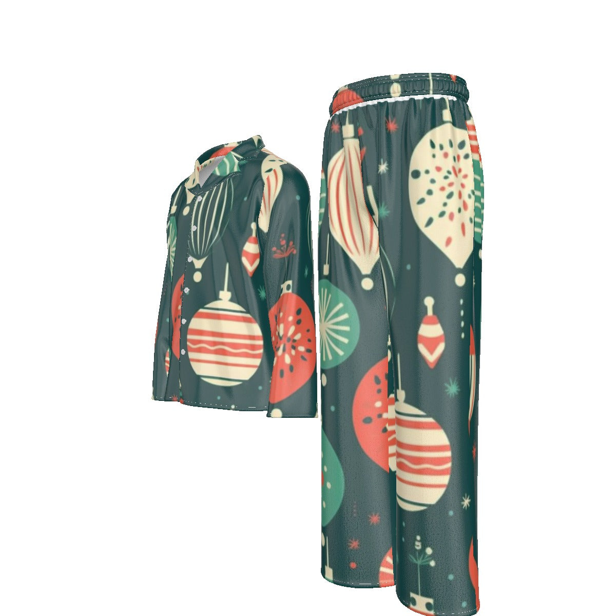 Holiday Men's Lapel Pajama Set