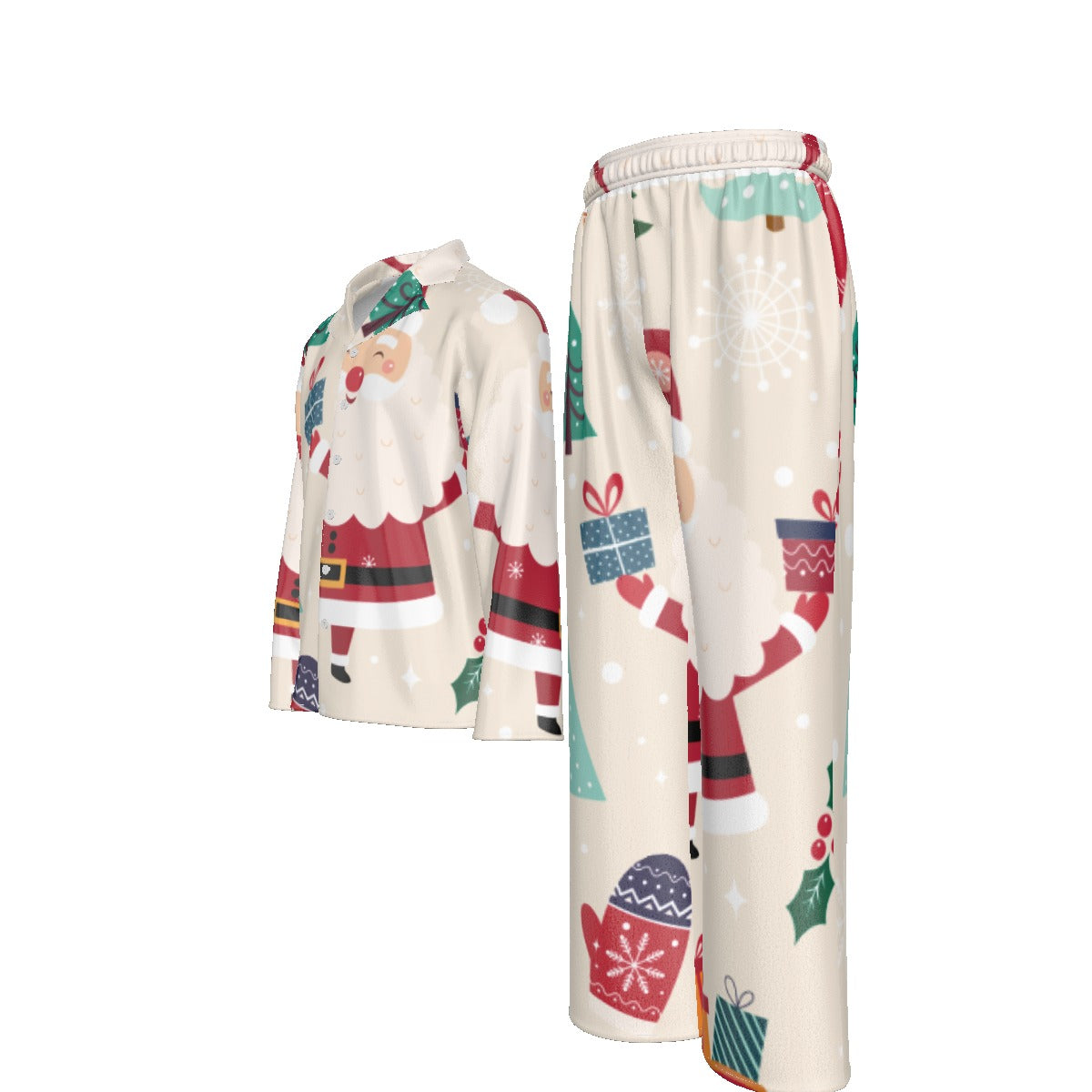 Holiday Men's Lapel Pajama Set