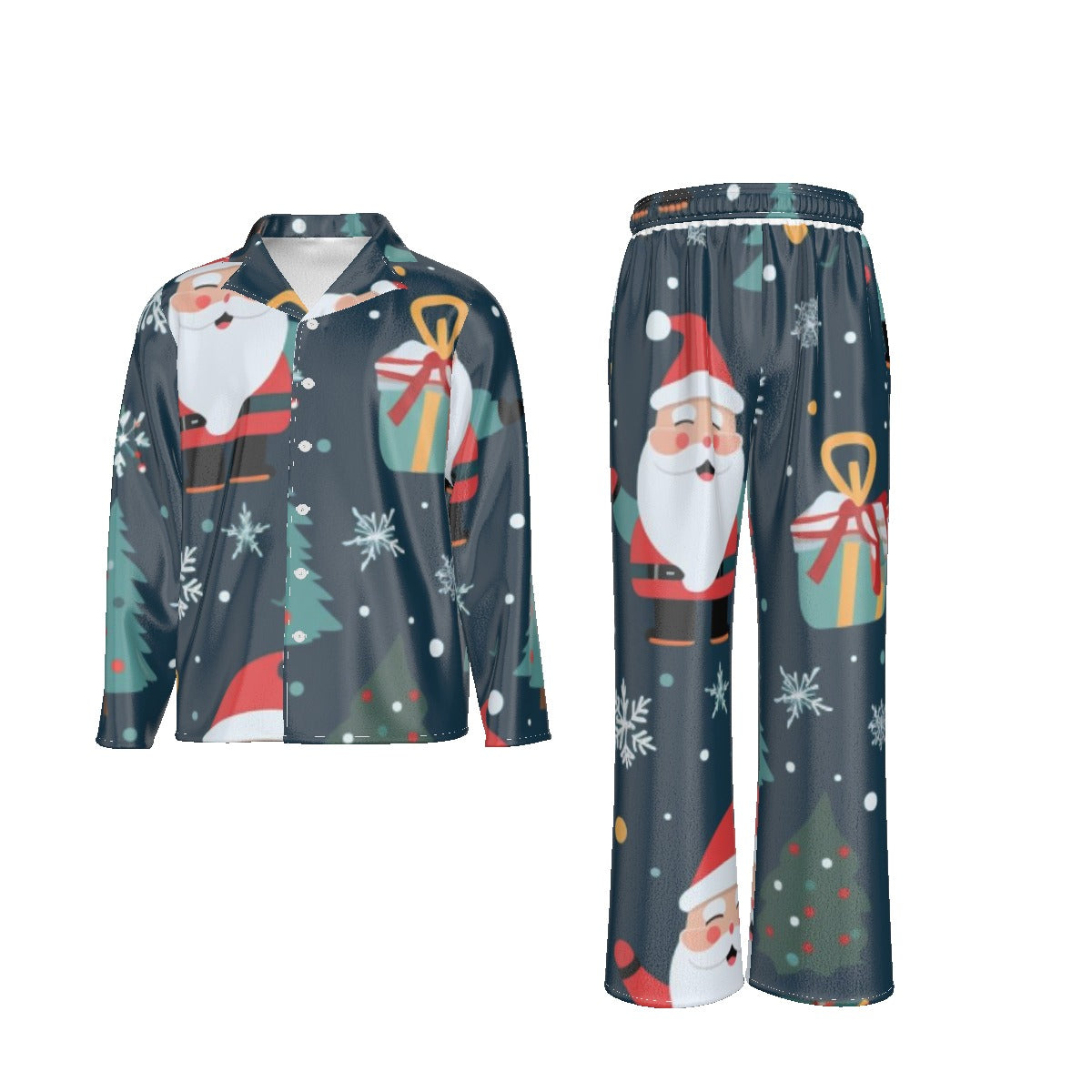 Holiday Men's Lapel Pajama Set