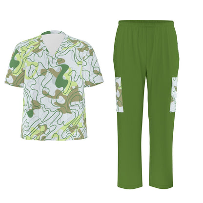 Unisex Scrub Set Birdseye Green and More