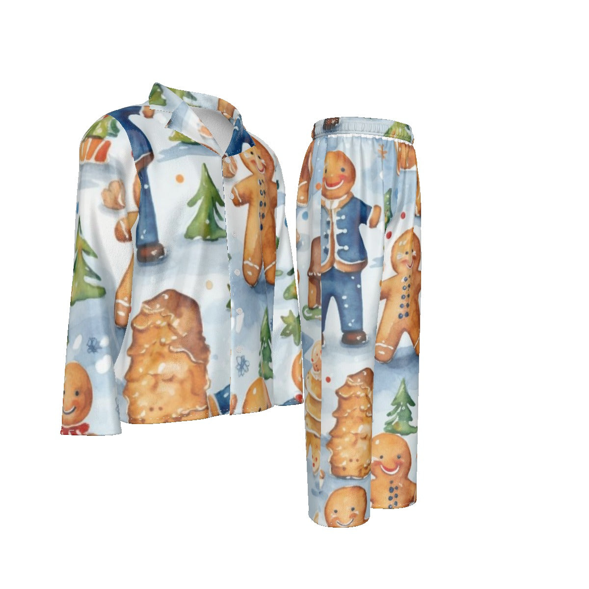 Holiday Men's Lapel Pajama Set