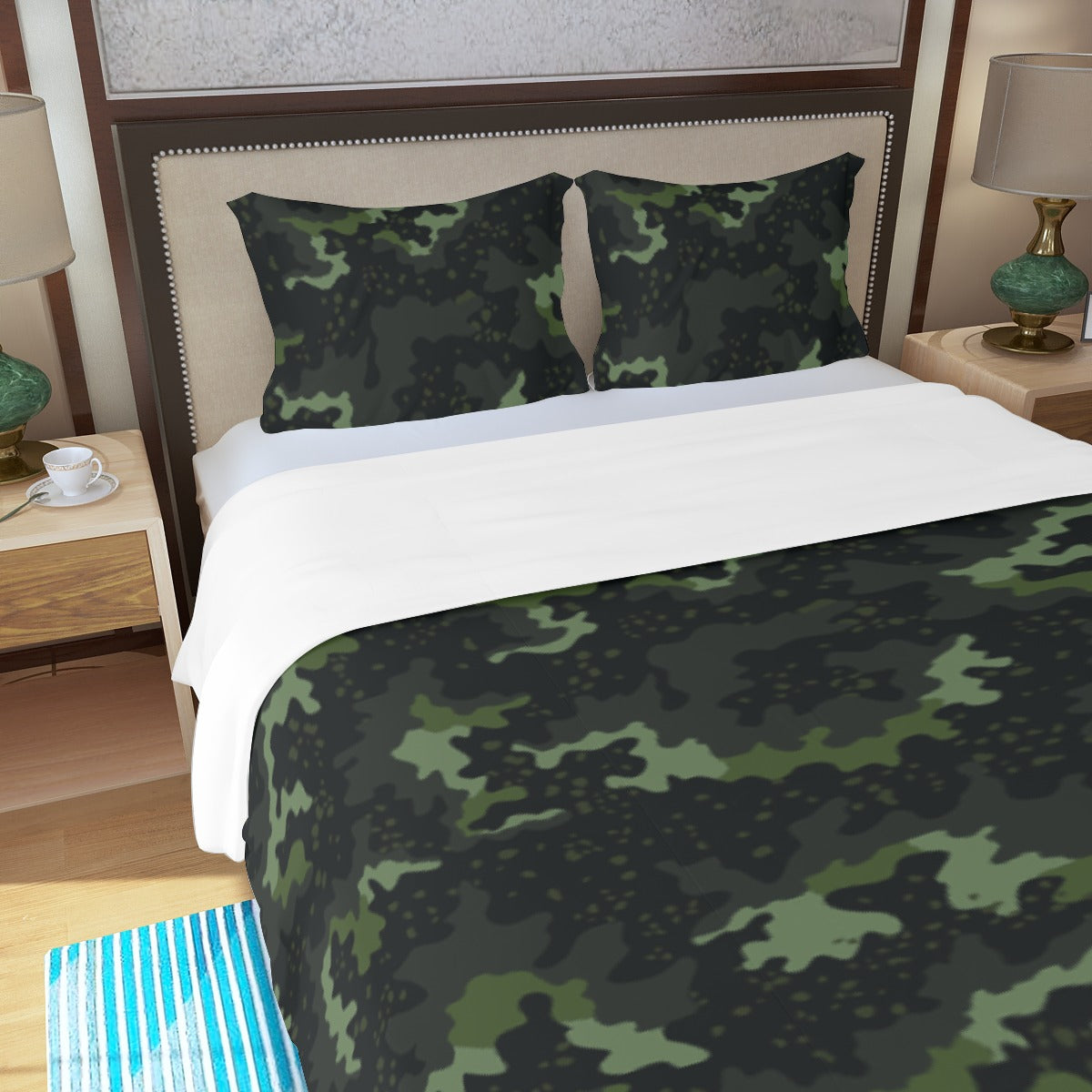 Three Piece Duvet Bedding Set Camo