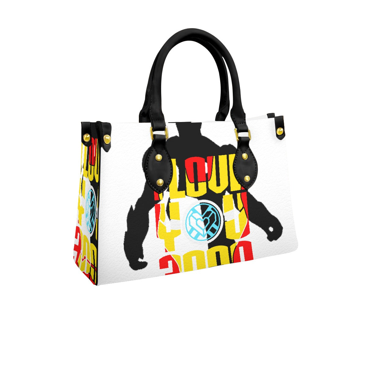 Women's Tote Bag With Black Handle