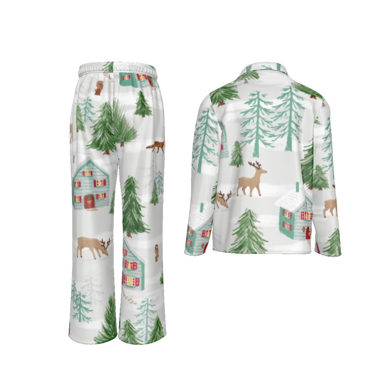 Holiday Men's Lapel Pajama Set