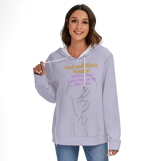 I'm the 92% Women's Heavy Fleece Zip-on-the-Side Hoodie