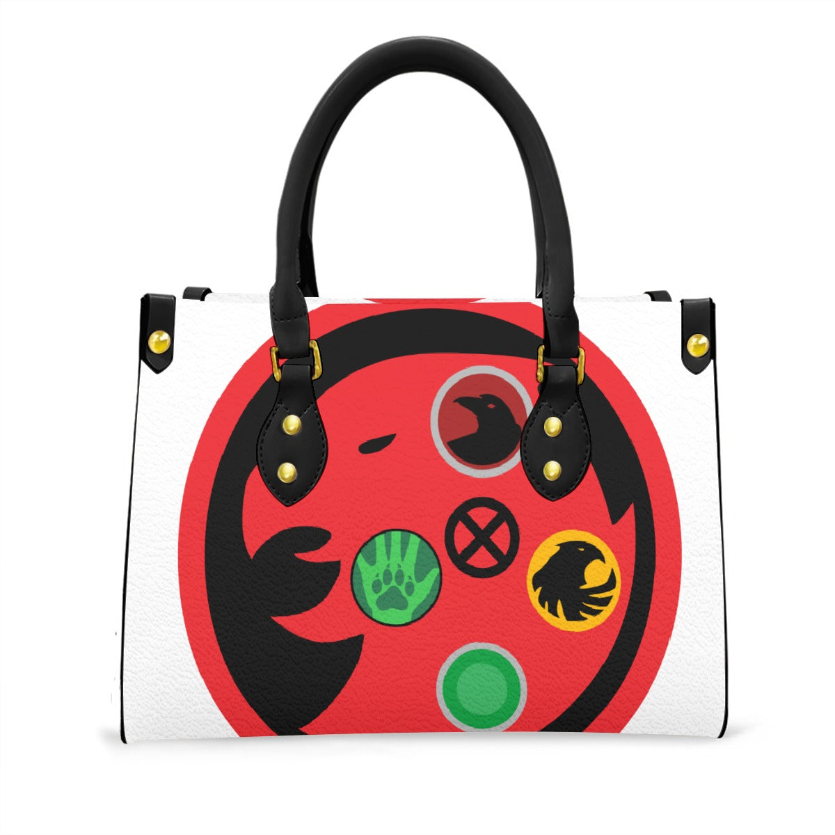 Women's Tote Bag With Black Handle