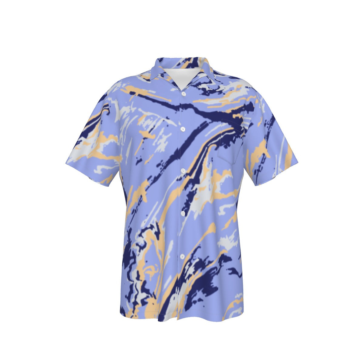 Men's Hawaiian Shirt With Pocket