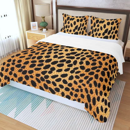 Three Piece Duvet Bedding Set Animal Print