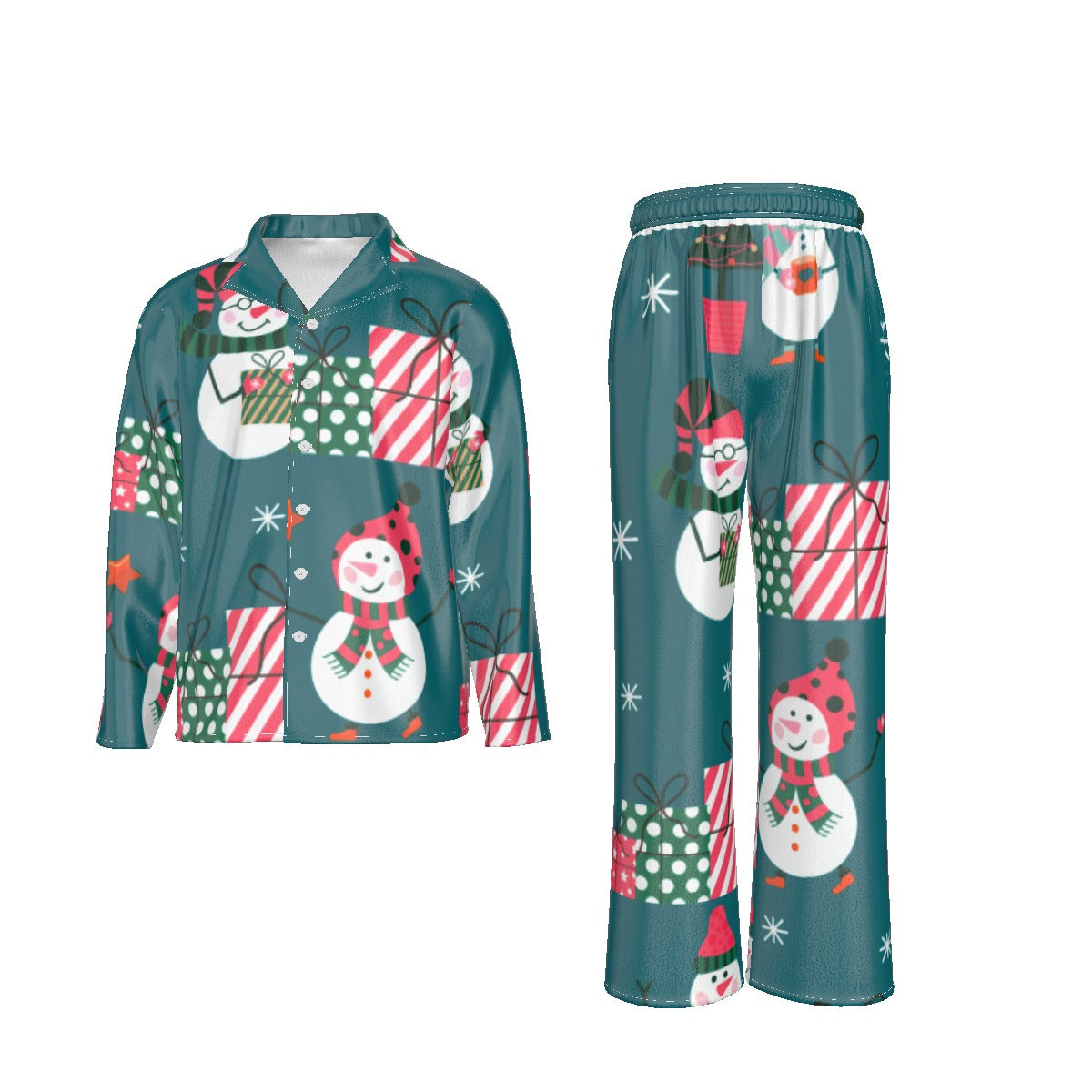 Holiday Men's Lapel Pajama Set