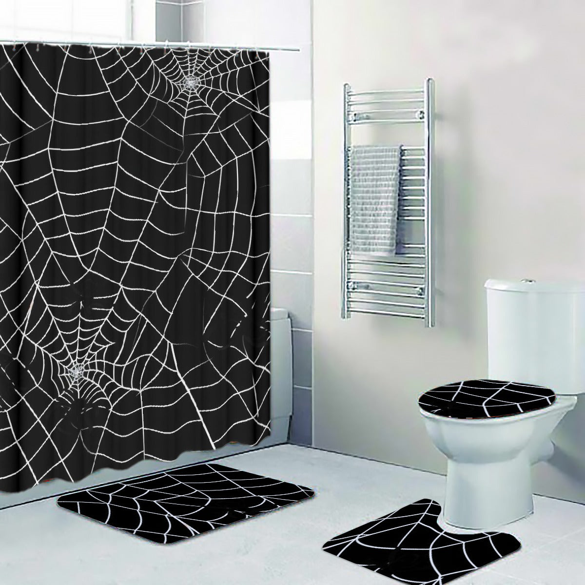 Four-piece Bathroom Black Web