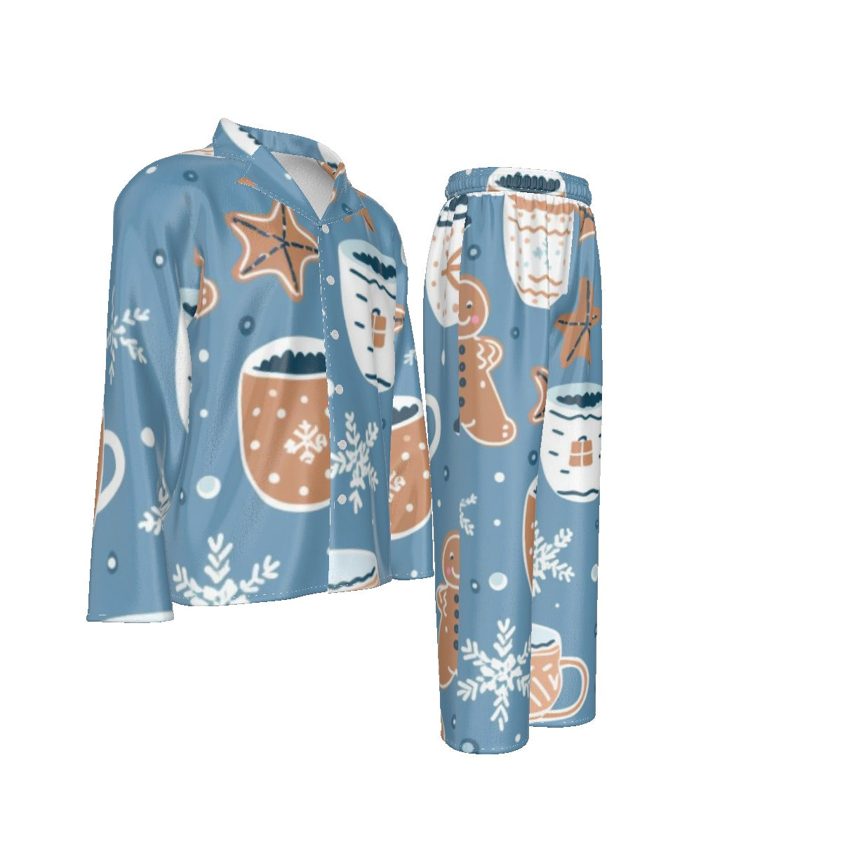 Holiday Men's Lapel Pajama Set