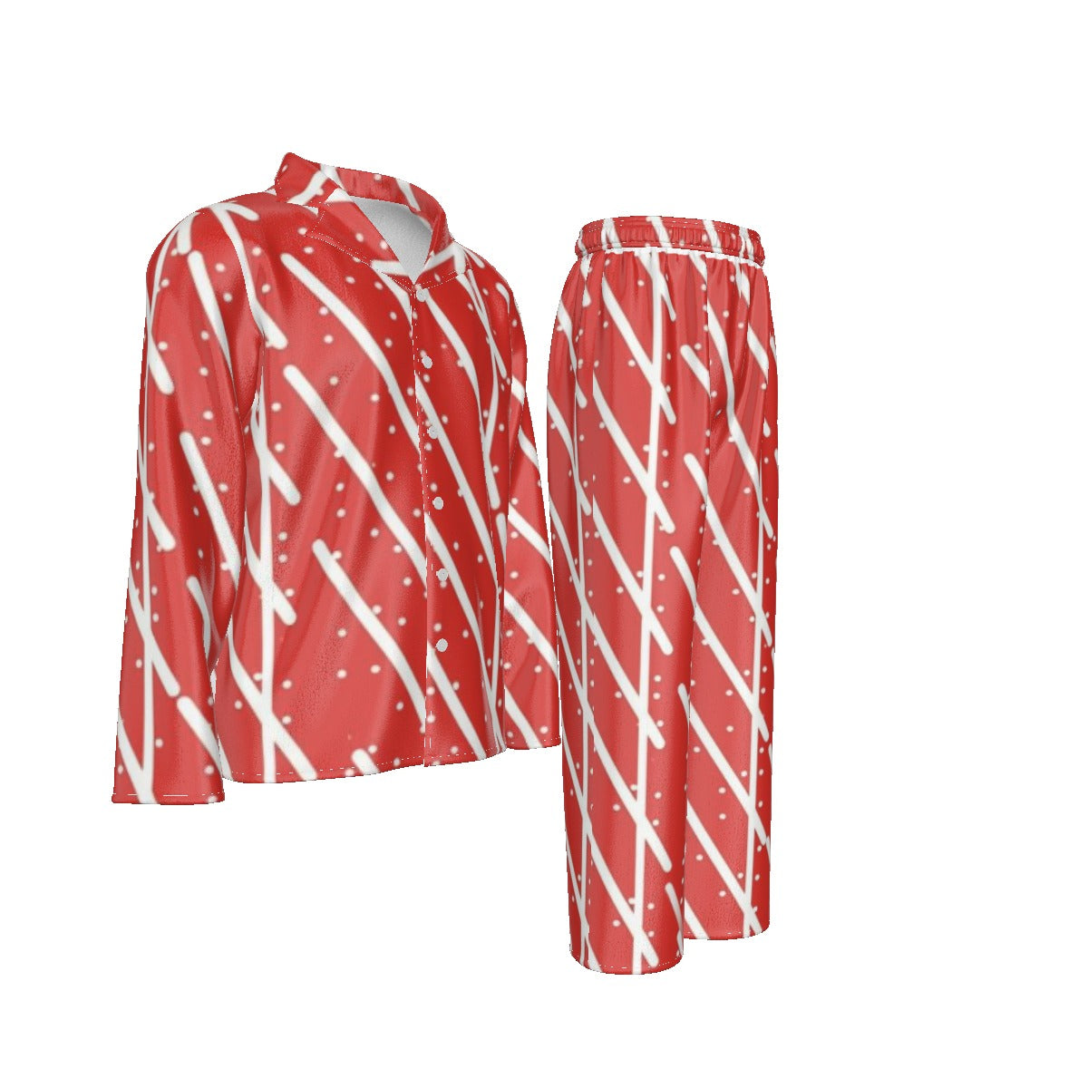 Holiday Men's Lapel Pajama Set