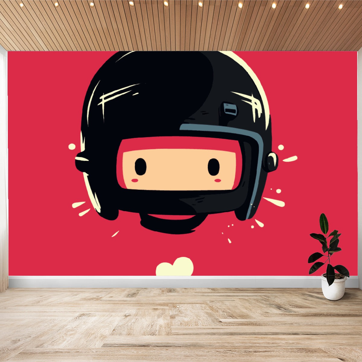 Wall Stickers Red Robot