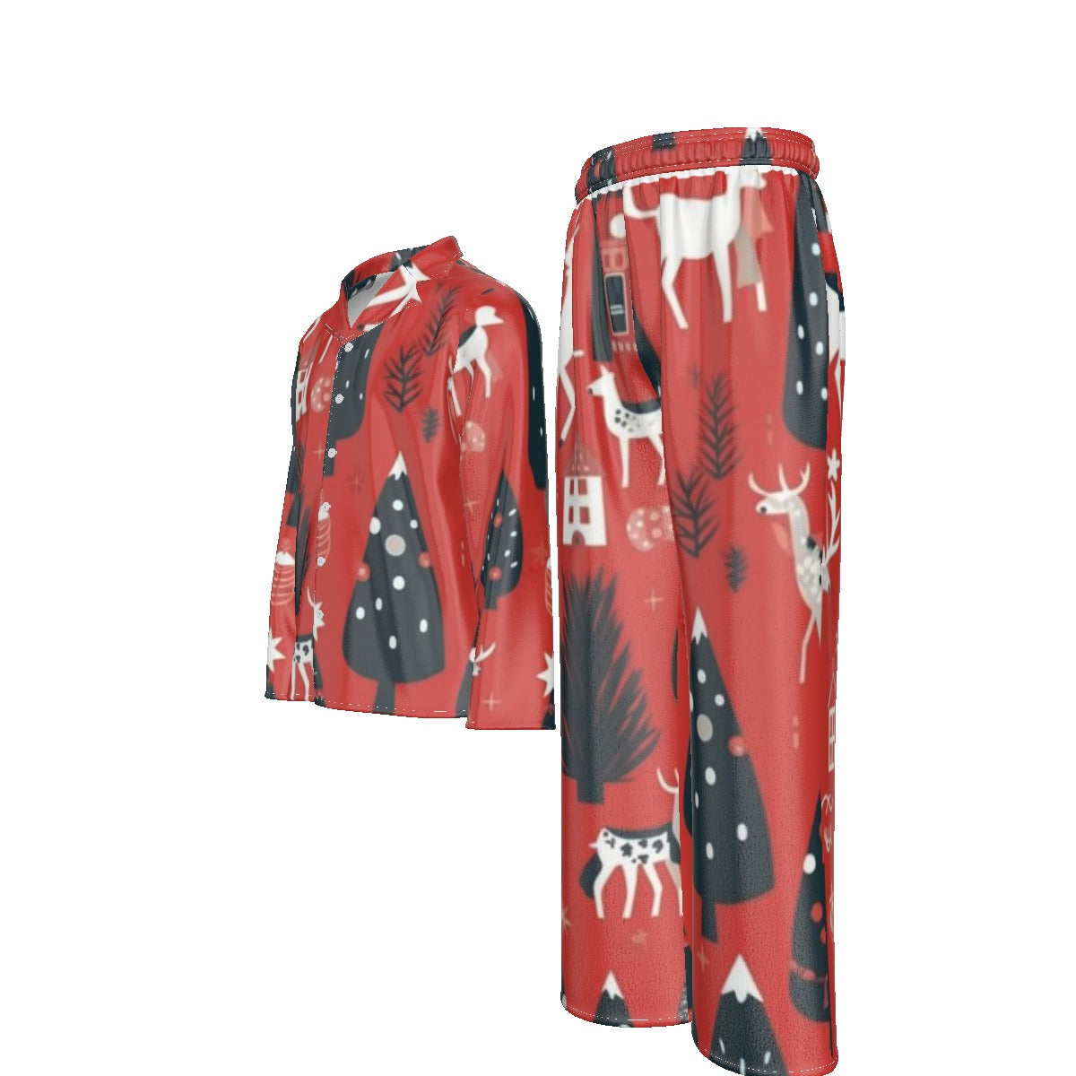 Holiday Men's Lapel Pajama Set