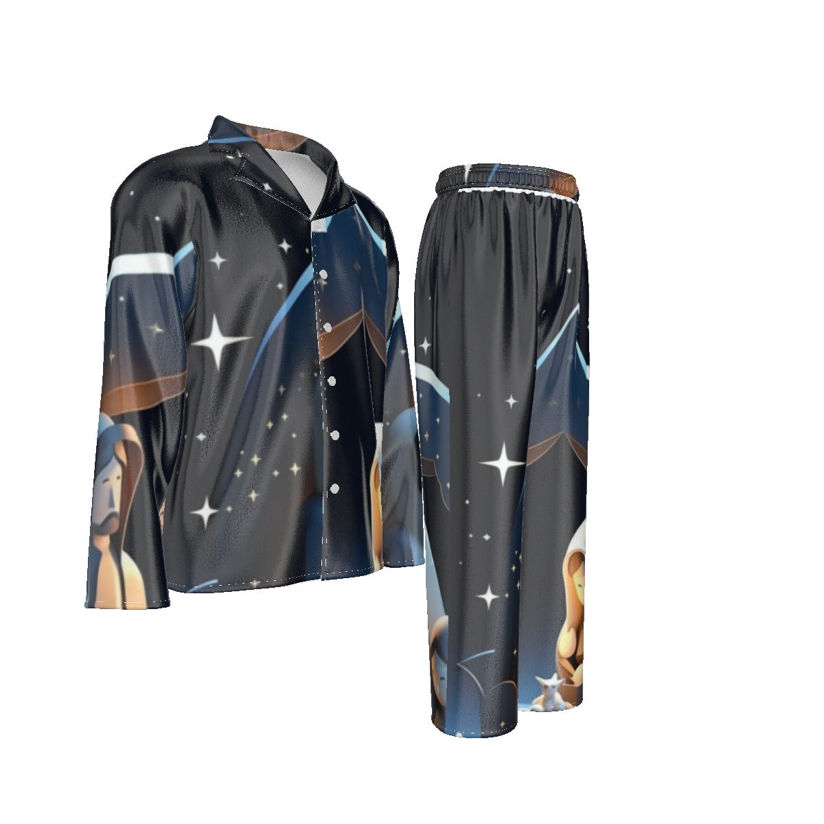 Holiday Men's Lapel Pajama Set