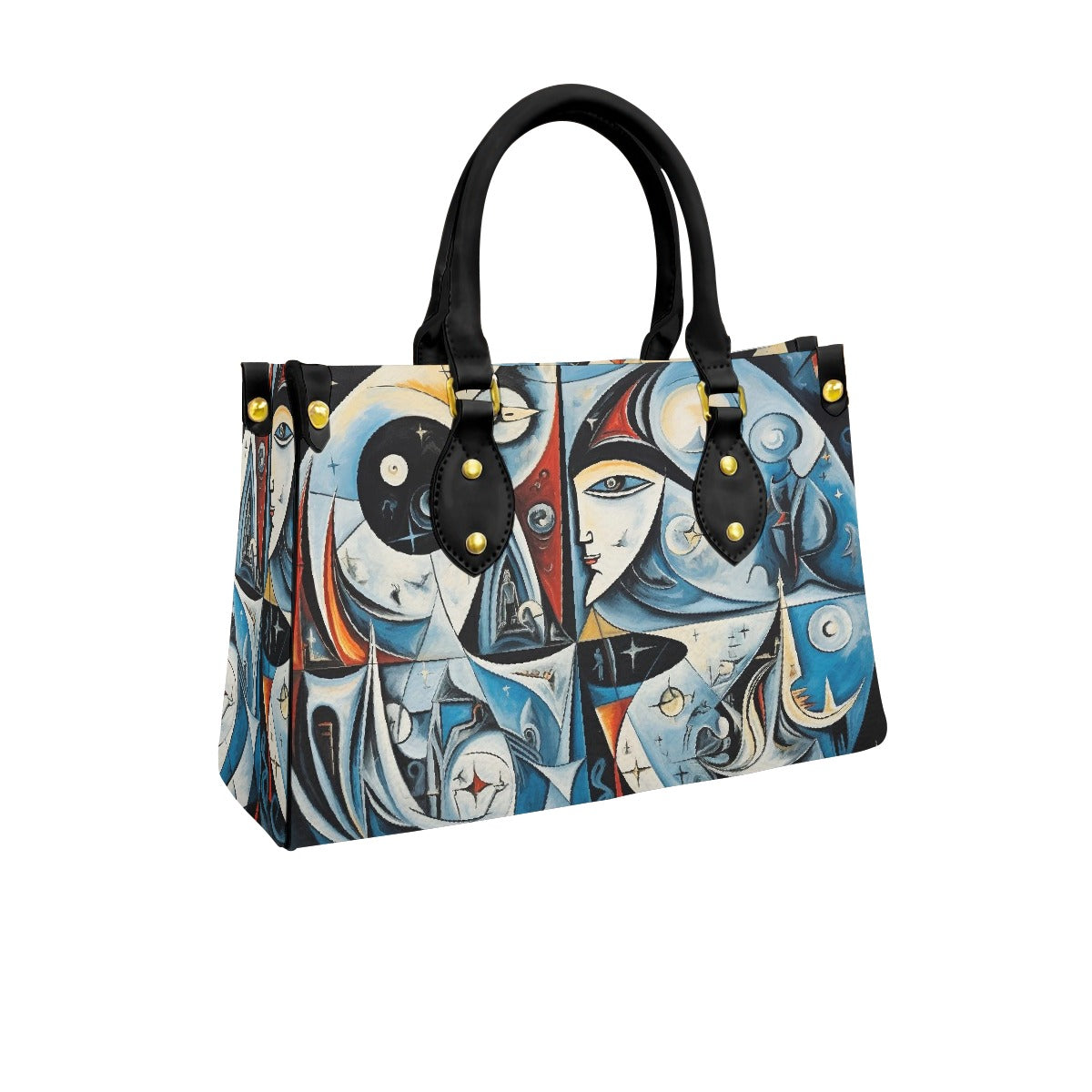 Women's Tote Bag With Black Handle