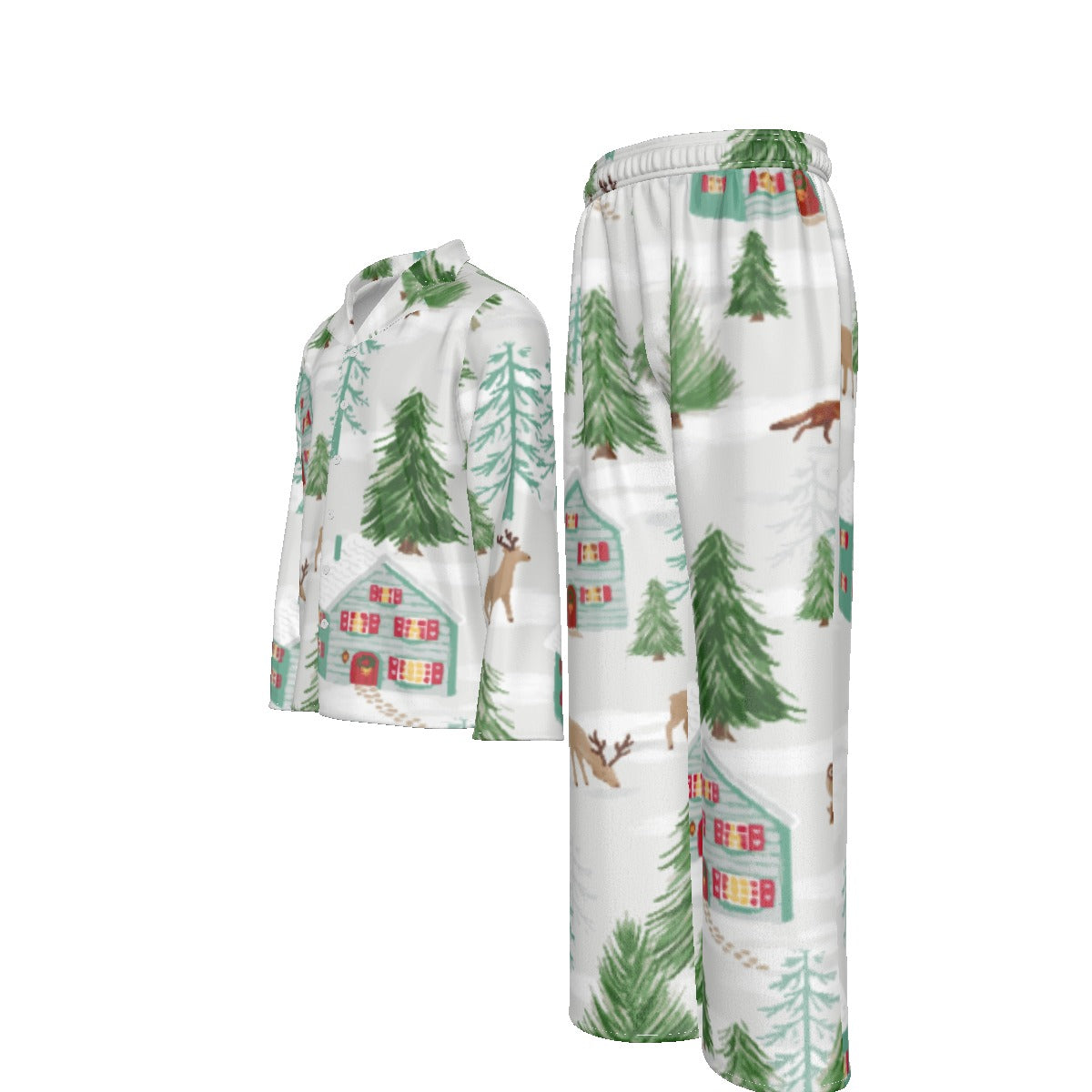 Holiday Men's Lapel Pajama Set