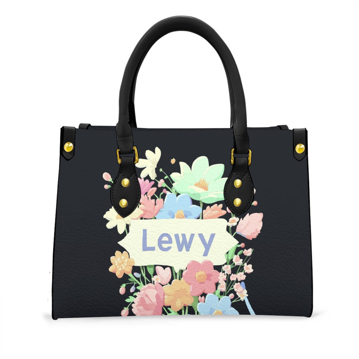 Women's Tote Bag With Black Handle