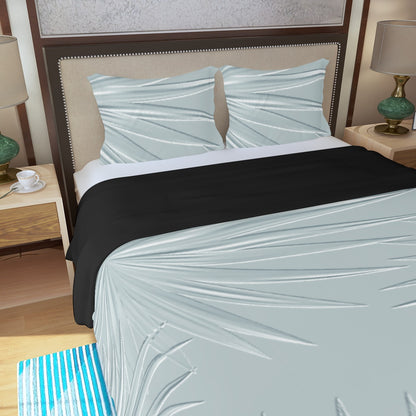 Three Piece Duvet Bedding Set Light Teal