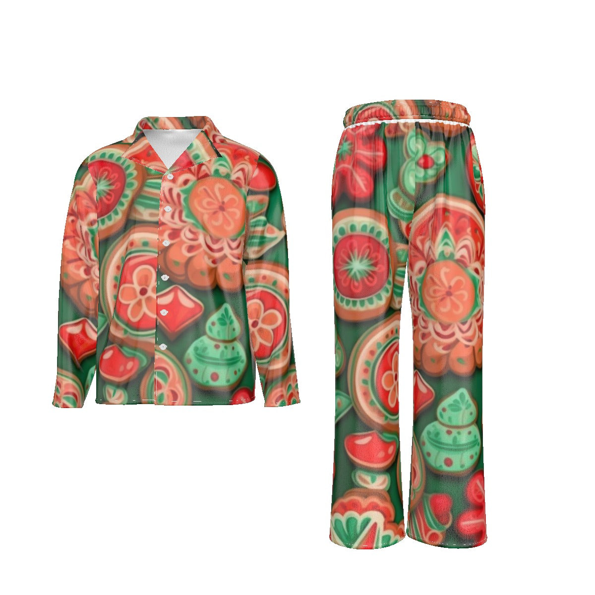 Holiday Men's Lapel Pajama Set