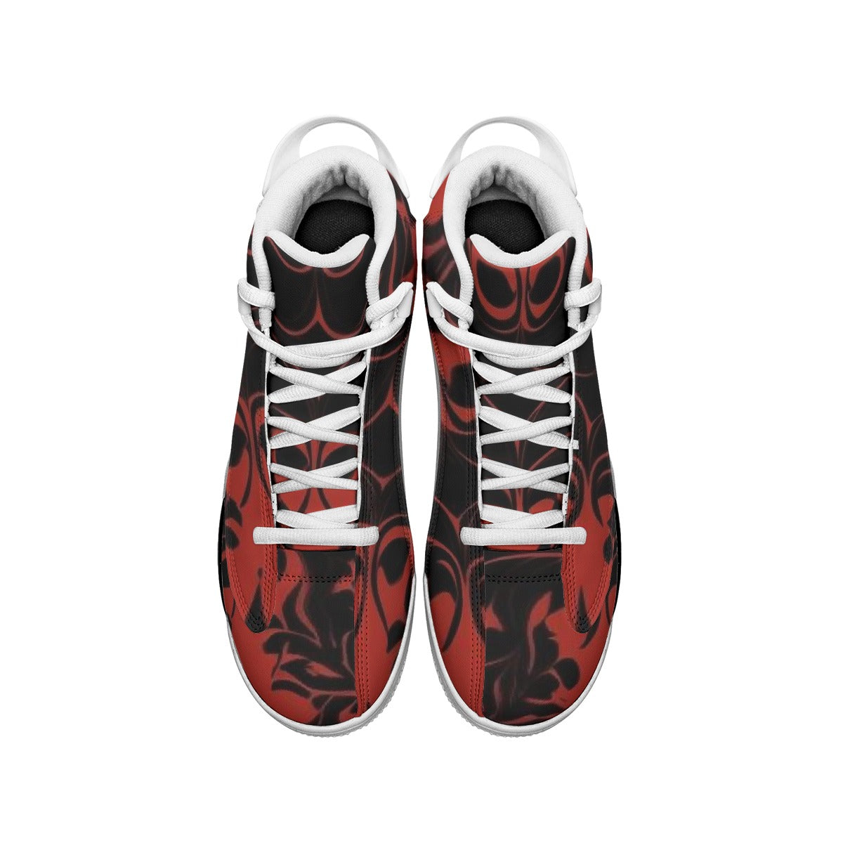 Men's Shock Absorption and Non-Slip Basketball Shoes "Black and Red"