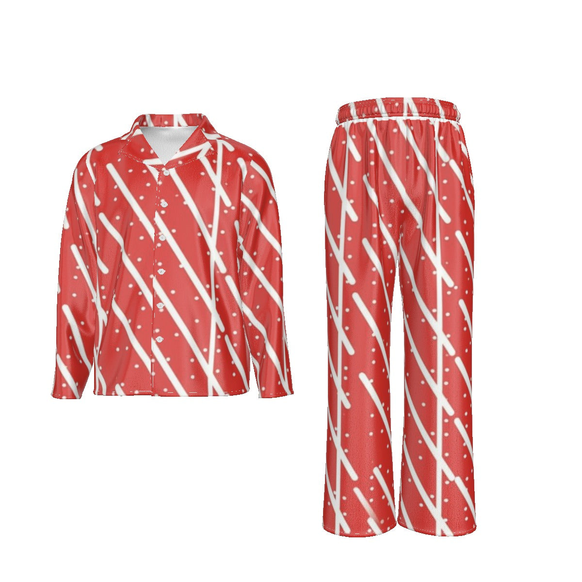 Holiday Men's Lapel Pajama Set