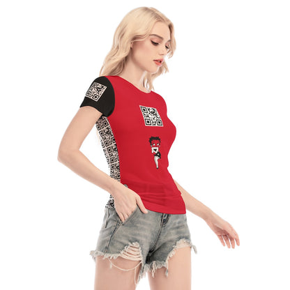 Women's Short Sleeve Mesh Blouse "Hot Babe"