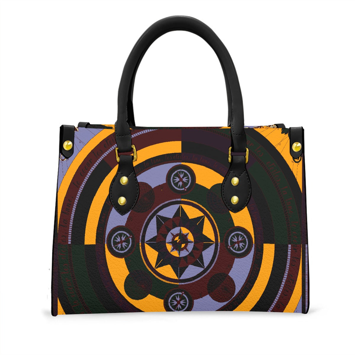 Women's Tote Bag With Black Handle