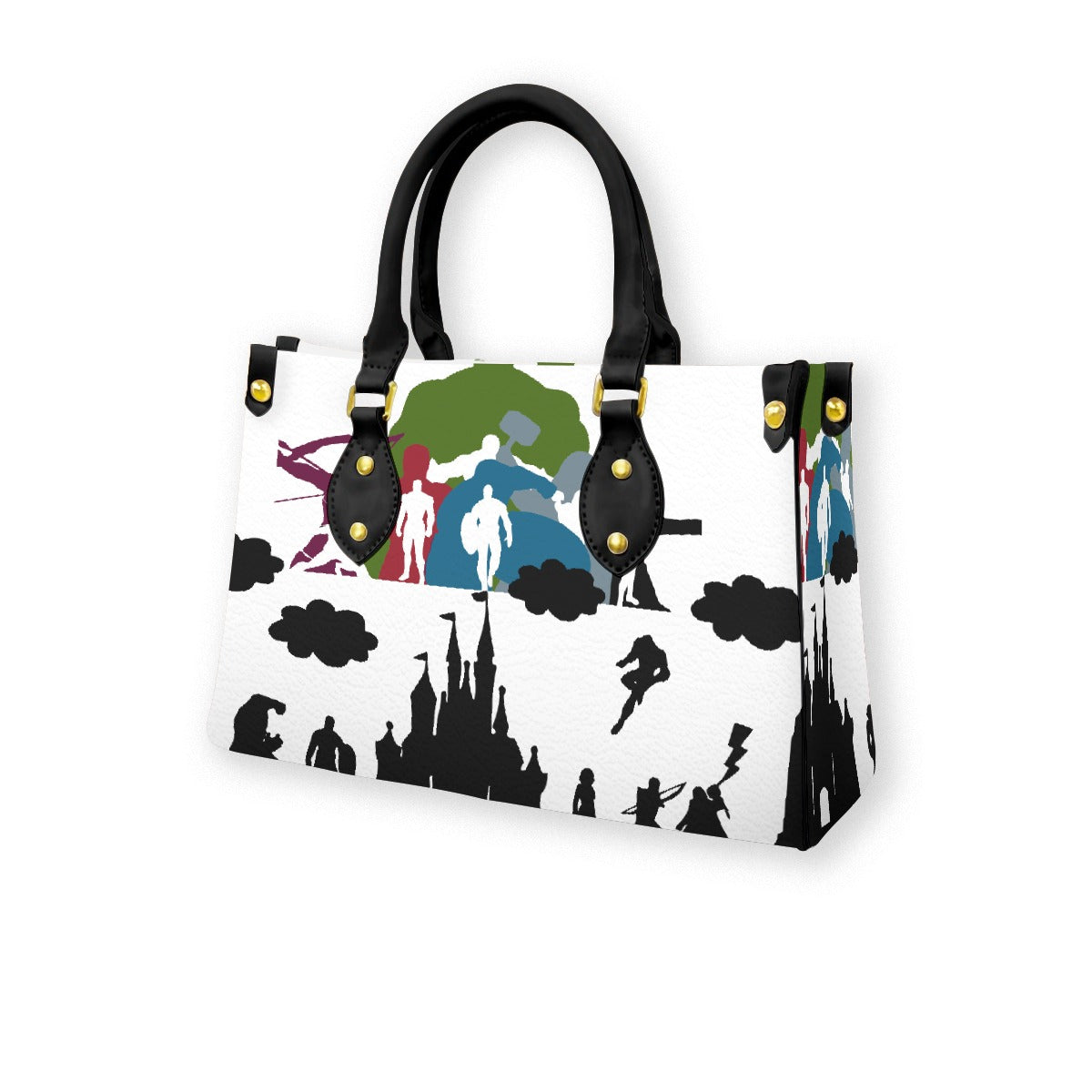 Women's Tote Bag With Black Handle