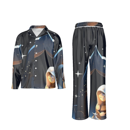 Holiday Men's Lapel Pajama Set