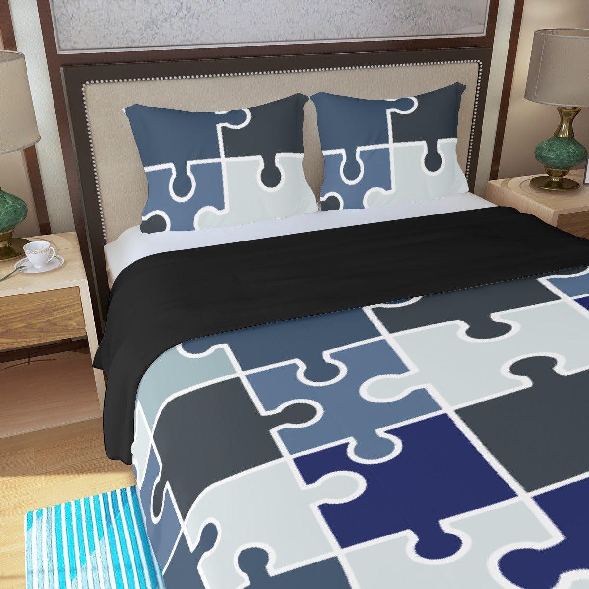 Three Piece Duvet Bedding Set Puzzle