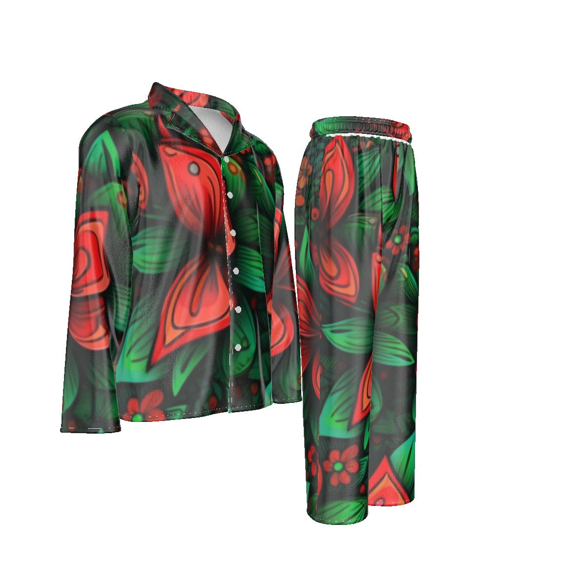 Holiday Men's Lapel Pajama Set