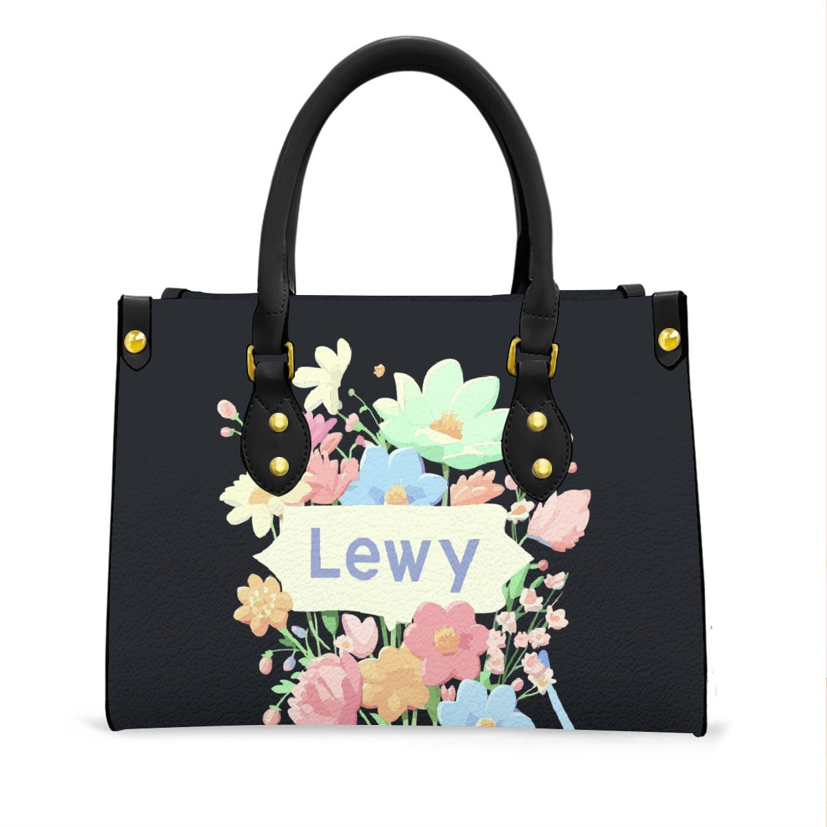 Women's Tote Bag With Black Handle